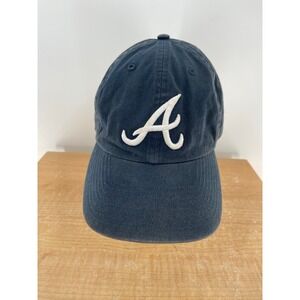47 Brand Atlanta Braves Navy Blue Baseball Cap OSFA Adjustable Buckle Strap